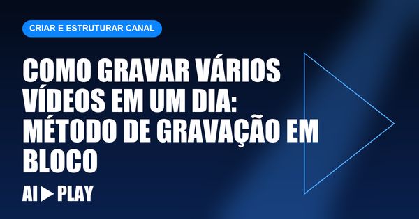 Capa do artigo: Como gravar vários vídeos em um dia: método de gravação em bloco